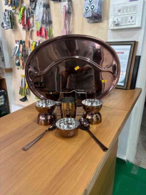 SHAKTI GOLD ROSE GOLD THALI SET | MISC | THALI SET,STEEL |  | 10 PCS | 4500