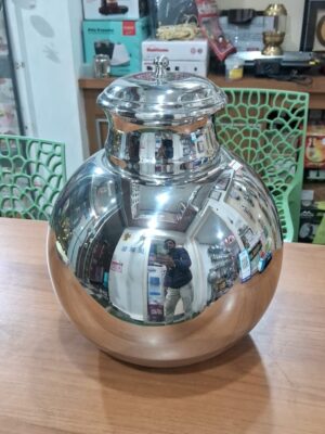 WATER POT DELUXE WITH LID AND TAP | MIRROR | POT,STEEL,MATKA,STORAGE |  | 10 LT