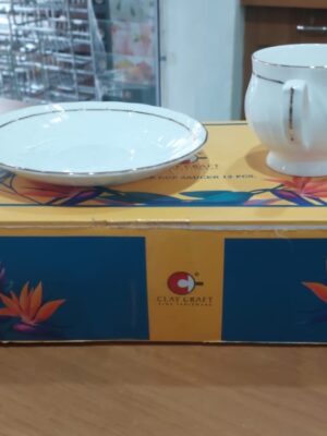 CLAY CRAFT TEA CUP SAUCER | MISC | CUP,SAUCER,HOTEL,BONE CHINA | GL110 | KARINA SET OF 12