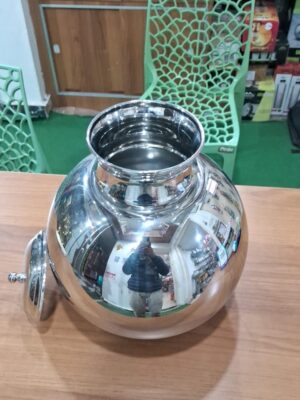 WATER POT PLAIN | MIRROR | POT,STEEL,MATKA,STORAGE |  | 10 LT | 3170