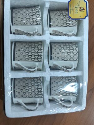 COFFEE MUG | TCPL | CUP,MUG,CROCKERY | 1105491 | CARBON SERIES 6 PCS SET BIG