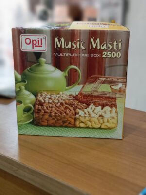 MUSIC MASTI MULTIPURPOSE BOX | OPIL | DRY FRUIT,BOX,CONTAINER |  | 2500 ML | 456