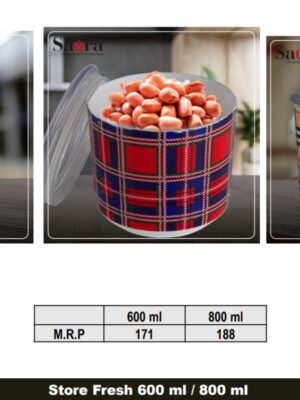 STORE FRESH AIRTIGHT STORE AND SERVE CONTAINER | SAURA | CONTAINER,STORAGE BOX |  | 600 ML | 135