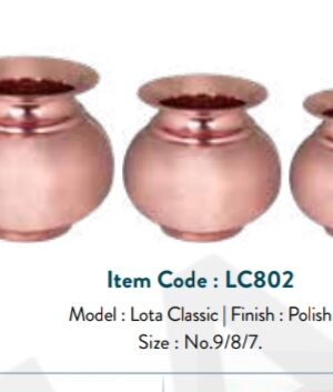 SAGA PURE COPPER POOJA LOTTA CLASSIC | MISC | COPPER,LOTTA | | NO 7 | 799