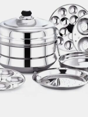 DIAMOND STEAMER IDLY MAKER STEEL PANAI POT | MISC | STEEL IDLI STAND |  | 21 IDLY BIG | 2125