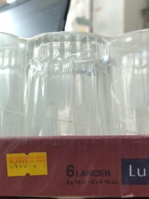 6 LUMMAR GLASS SET | CROCKERY | GLASS | | 6 PCS | 0.01
