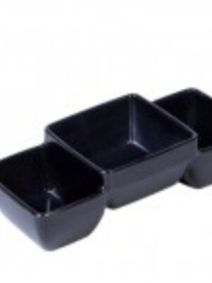 3 SQUARE BOWL 2.5 CM | SUPERWARE | BOWL | CTD6419 | BLACK & WHITE | 140