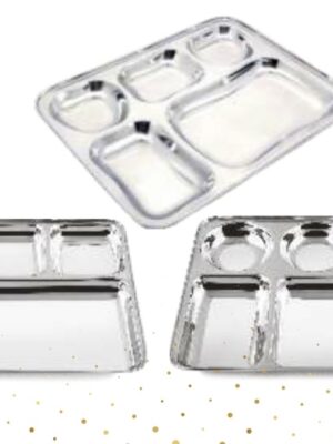 ENSIS ISI 5 IN 1 PORTION TRAY | PNB | PLATE,STEEL |  | THALI SQUARE | 480