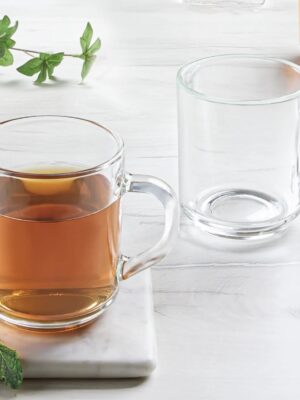 GLASS MUGS | BOROSIL | GLASS,MUG,CUP | BGFGMUG00015 | 240 ML SET OF 2