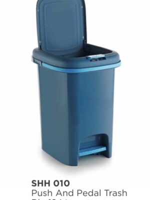 PUSH AND PEDAL TRASH BIN | CRYSTAL | CLEANING,DUSTBIN | SHH010 | 12 LT
