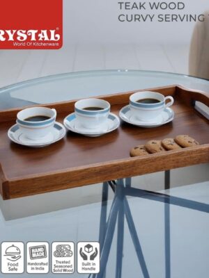 TW CURVEY LARGE SERVING TRAY | CRYSTAL | TRAY | CPW006 |