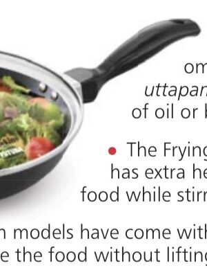 FUTURA NON STICK FRYING PAN INDUCTION COMPATIBLE WITH GLASS LID | HAWKINS | FRY PAN | INF16G | 16 CM