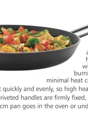 FUTURA FRY PAN HARD ANODISED WITH SS LID | HAWKINS | PAN | IAF24S | 24 CM | 1775