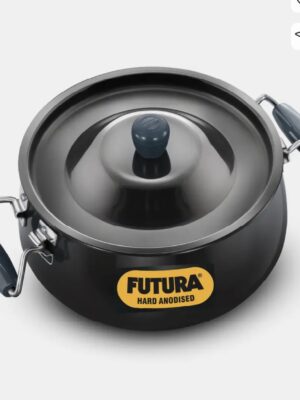 FUTURA HARD ANODIZED BIG BOY BIRYANI HANDI WITH LID | HAWKINS | ,COOKER,HANDI | NBH8 | 8 L 26 CM