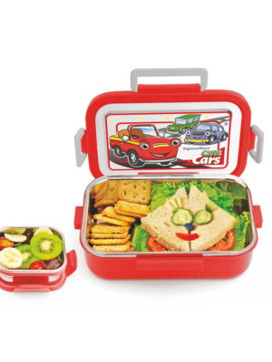 SIGNORAWARE BUSTER STEEL LUNCH BOX | MISC | LUNCH,TIFFIN | P3587 | 2 CONTAINER | 819