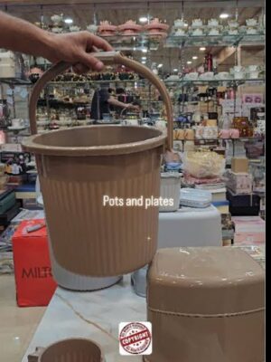 RITZ JUNIOR 4 PC BATHROOM SET | MILTON | BATHROOM SET |  | STOOL BUCKET MUG SOAP CASE