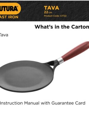 FUTURA CAST IRON TAVA | HAWKINS | TAVA, | CIT22 | 22 CM | 1450