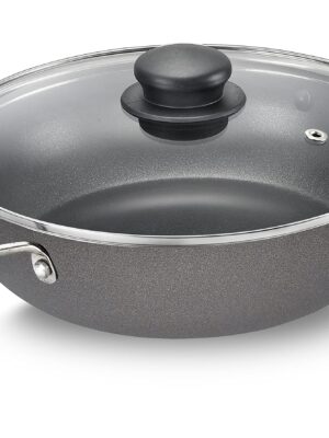 ALUMINIUM KADAI WITH GLASS LID DYNAMIC | PNB | KADAI |  | 4.4 LT