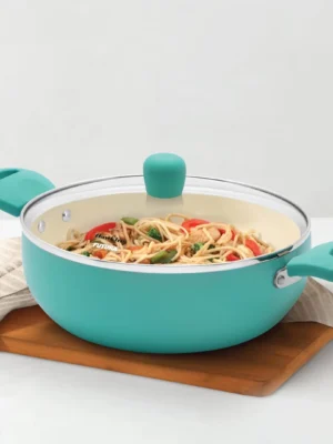 AQUA CASSSEROLE INDUCTION COMPATIBLE WITH GLASS LID | HAWKINS | CASSROLE | IUC30G | 23 CM 3L