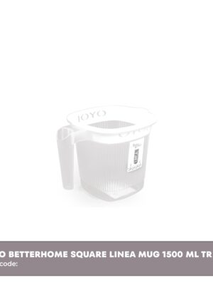 BETTER HOME SQUARE LINEAR MUG | JOYO | MUG,TRANSPARENT |  | 1500 ML