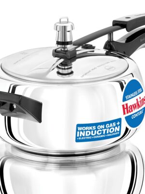 CONTURA SS PRESSURE COOKER INDUCTION COMPATIBLE | HAWKINS | COOKER | SSC35 | 3.5 L