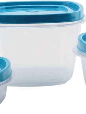 DAISY CONTAINER | POLYSET | CONTAINER,STORAGE BOX,DABBA |  | 3 PCS SET 900, 1400, 1900 ML