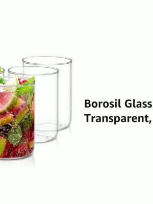 GLASS | BOROSIL | GLASS |  | MEDIUM 295 ML SET OF 6