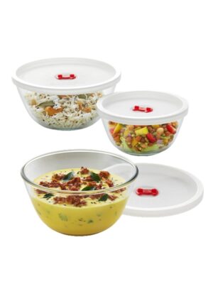 GLASS BOWL | BOROSIL | BOWL,GLASS,MICROWAVE | IDBSTCB06CM | 36 ML SET OF 6 | 345