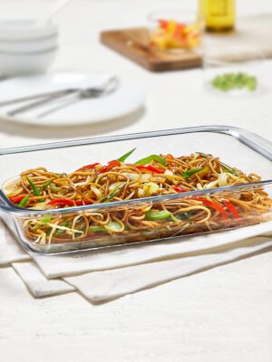 GLASS DISH MICROWAVE RECTANGULAR DISH | BOROSIL | BOWL,GLASS,MICROWAVE | IH22DH07215 | 1.5 LT