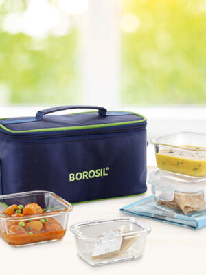 GLASS LUNCH BOX | BOROSIL | LUNCH BOX,TIFFIN,DABBA,GLASS | BGFGTIF014 | 720 G | 945