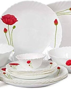 IMPERIAL DINNER SET RED POPPY | CELLO | DINNER SET |  | 27 SET | 3285