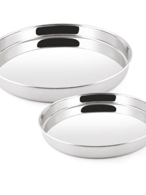 KHOMCHA BEONG SILVERLINE THALI | PNB | THALI,PLATE,STEEL |  | NO 14