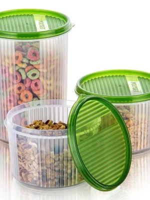 MILANO CONTAINER | POLYSET | CONTAINER,STORAGE BOX,DABBA |  | 1625 ML SET OF 3