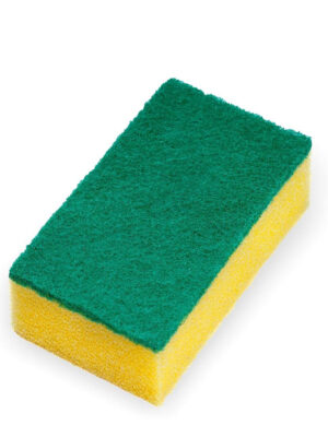 NYLON SCRUB AND SPONGE PAD | CRYSTAL | CLEANING,SCRUBBING | SMS004 |  | 25