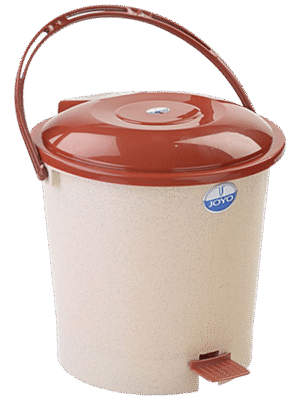 PLASTIC PEDAL BIN 1007 PRINTED | JOYO | DUSTBIN |  | 6.2 L