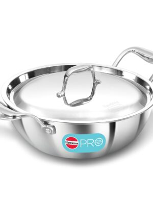 PRO TRIPLY SS DEEP FRY PAN WITH SS LID | HAWKINS | PAN | PSK25S | 2.5 L