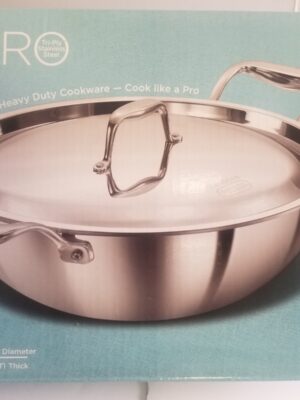 PRO TRIPLY SS DEEP FRY PAN WITH SS LID | HAWKINS | PAN | PSK35S | 26 CM 3.5 L | 3000