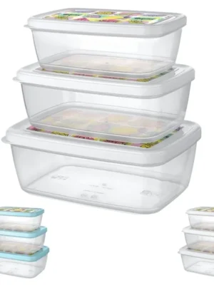 RECTANGLE CONTAINER SET | SAURA | CONTAINER,STORAGE BOX |  |