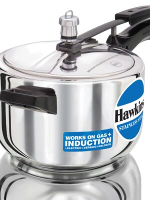 SS PRESSURE COOKER INDUCTION COMPATIBLE | HAWKINS | COOKER | HSS40 | 4 L