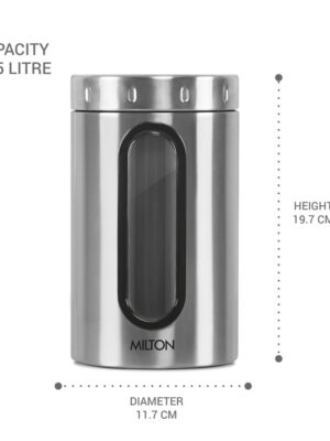 STEEL CRISPY JAR | MILTON | JAR,CONTAINER |  | 2000 ML