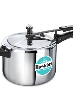 TRIPLY CLASSIC PRESSURE COOKER | HAWKINS | COOKER | SSTCL50 | 5 LT