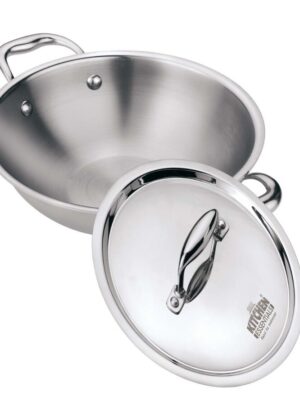 TRI PLY KADAI WITH LID | WARMEO | KADAI |  | 24 CM