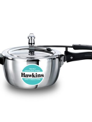 TRIPLY SS PRESSURE COOKER INDUCTION | HAWKINS | COOKER | HSST35 | 3.5 L | 3600