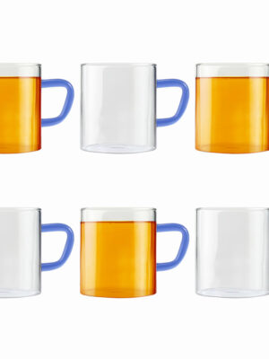 VISION COLOR MUG | BOROSIL | MUG,CUP |  | 190 ML SET OF 6 | 695