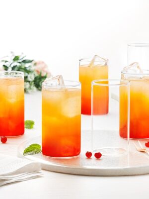 VISION GLASS CHERY  | BOROSIL | GLASS |  | MEDIUM 295 ML SET OF 6