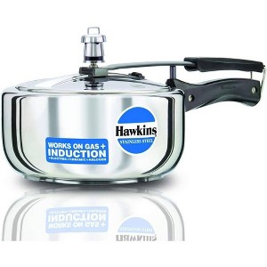 WIDE STEEL PRESSURE COOKER | HAWKINS | ,COOKER | HSS-3W | 3 LT